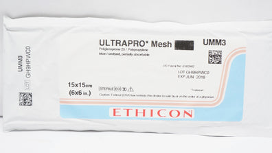 Ethicon UMM3 ULTRAPRO Monocryl-Prolene-Composite 6 x 6inch (x)